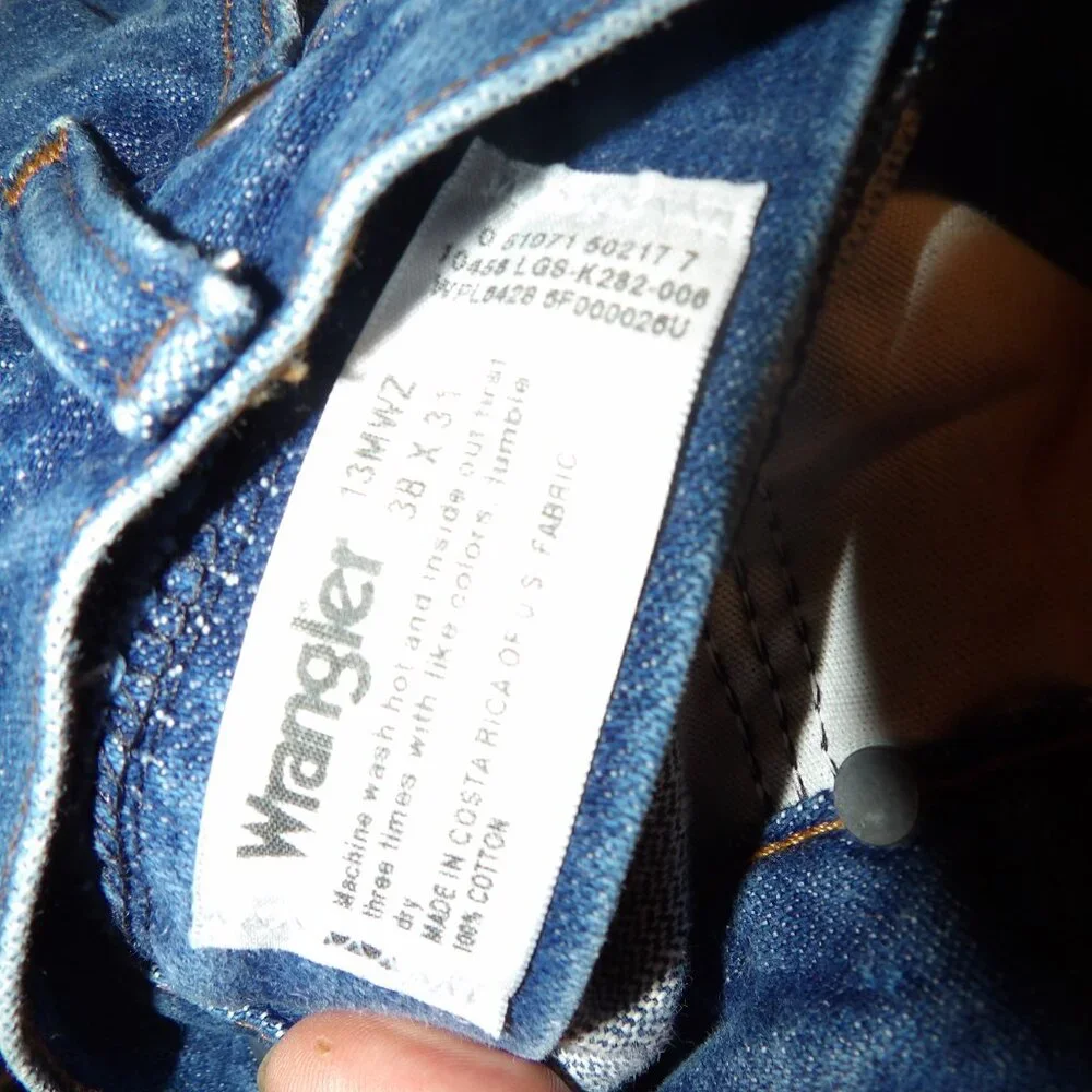 Wrangler Premium Straight Leg Jeans Sz 38 X 31 - Picture 6 of 6